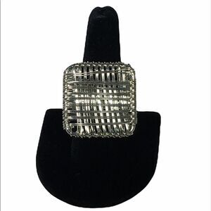 Amrita Singh Silver wire ring adjustable 7.5/8